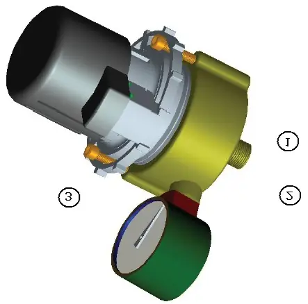 Breather III-ADJ valve body with gauge and limit switch housing